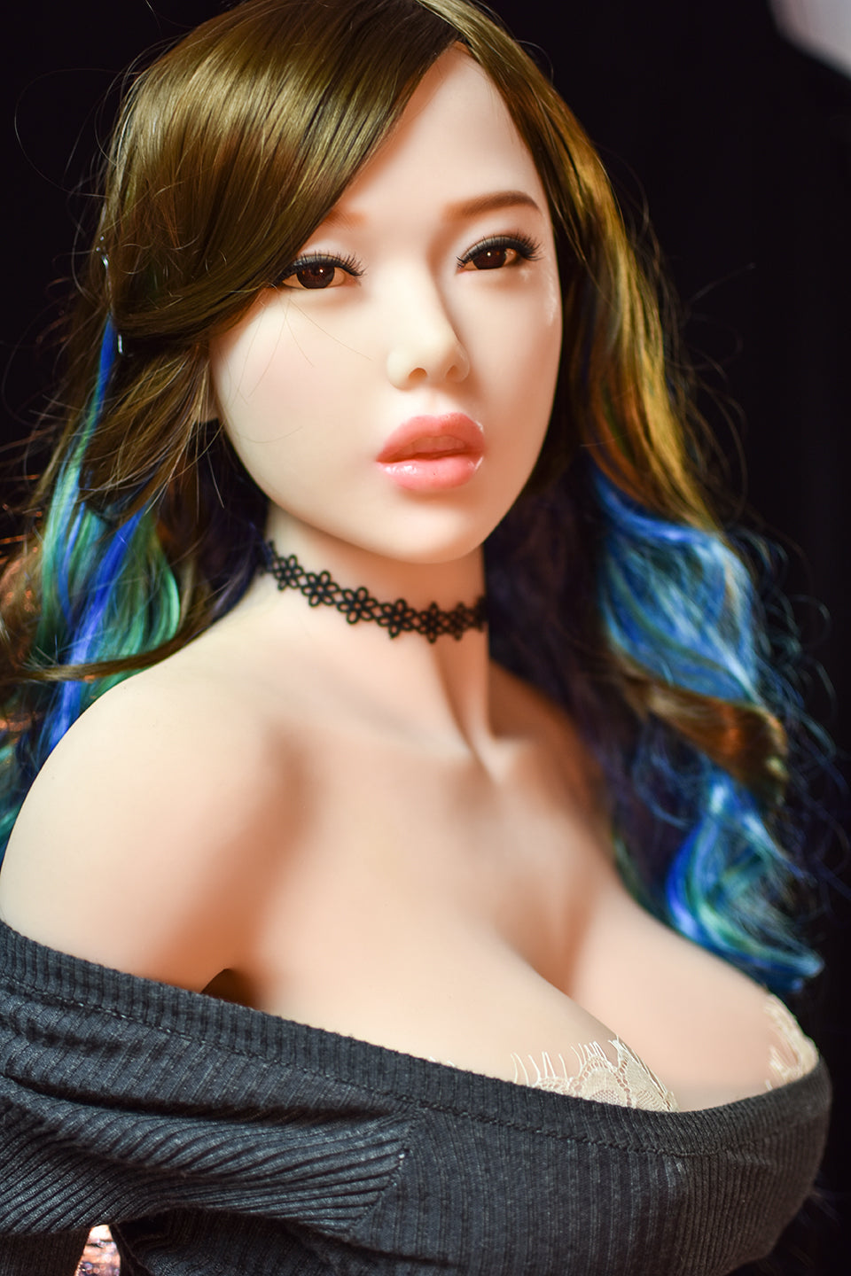 Sexy busty sex simulation doll